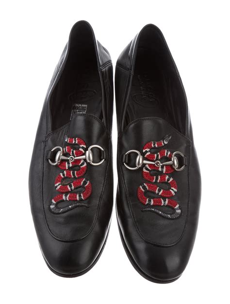 gucci leather loafer with kingsnake for sale|Gucci loafers for sale.